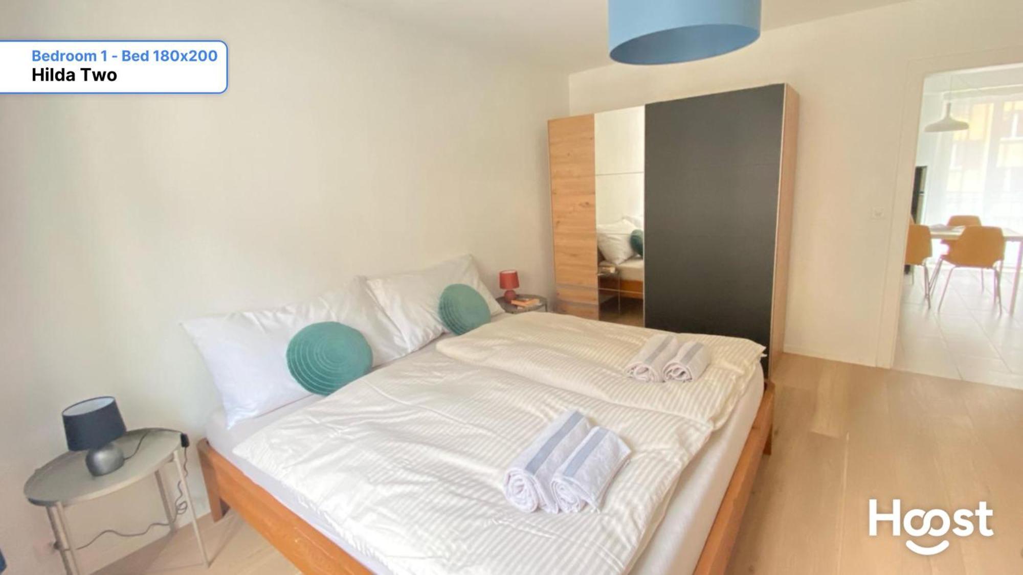 ציריך H2 With 3,5 Rooms, 2Br, Living Room And Kitchen, Central And Quite מראה חיצוני תמונה